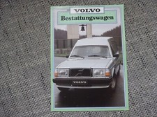 Volvo 240 Bestattungswagen Hearse Pollmann Prospekt Brochure 1983 Deutsch rare