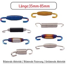 Feder Auspuff Anbausatz 35mm -