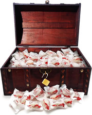 Infinimo Schatztruhe Kindergeburtstag Gefüllt Mit 66Stk Raffaello (Ca. 2Kg Alle 