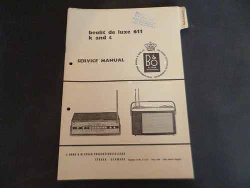 Original service manual - service,