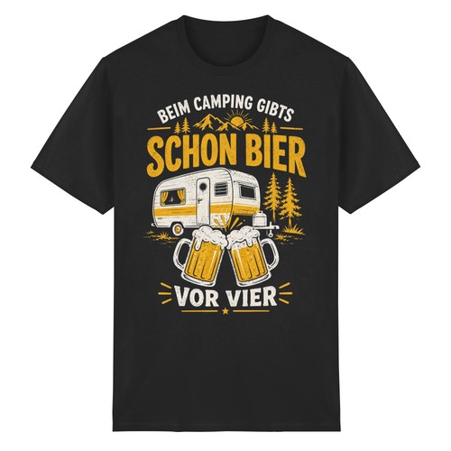 Shirt herren camping - t-shirt, bier