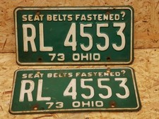 2x ALTES USA NUMMERNSCHILD -