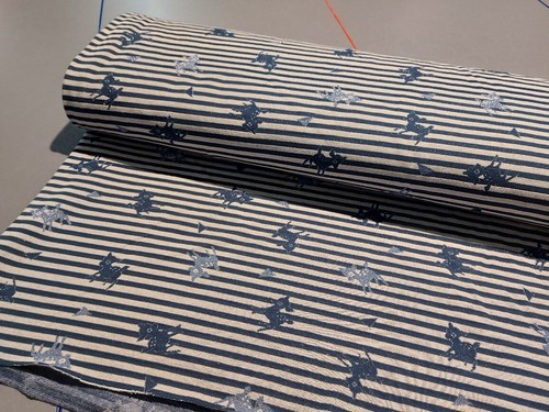 Jacquard jersey stoff glitzer - jacquard,