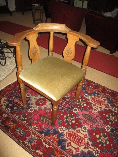 Antiker eckstuhl eiche 1910 - eckstuhl,