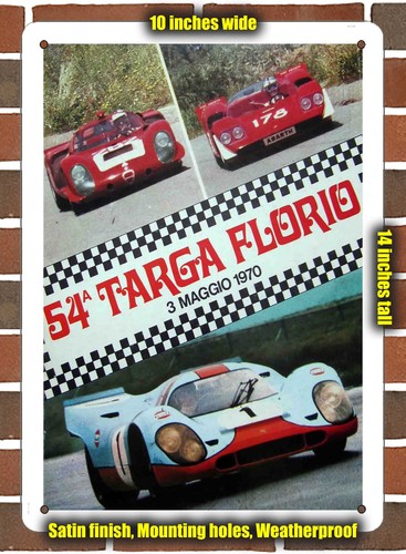 Metal sign 1970 targa - 1970,