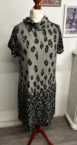 Damen kleid tunika grau - damen, gr.46
