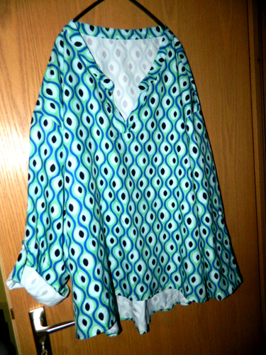 Modische tunika bluse gr - modische, tunika-bluse