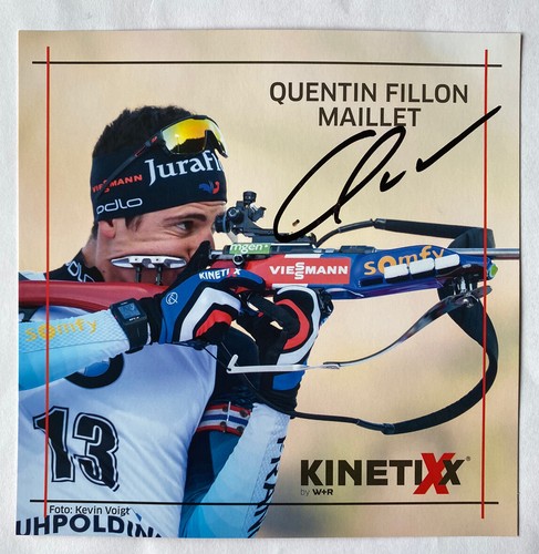 Orig autogrammkarte biathlon - orig.,