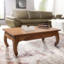 FineBuy Massiv-Holz Couchtisch