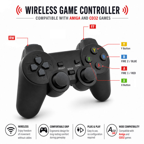 Commodore amiga cd32 wireless - cd32,