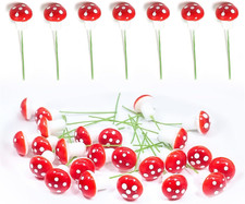 30 Stück Mini Pilze Deko 25