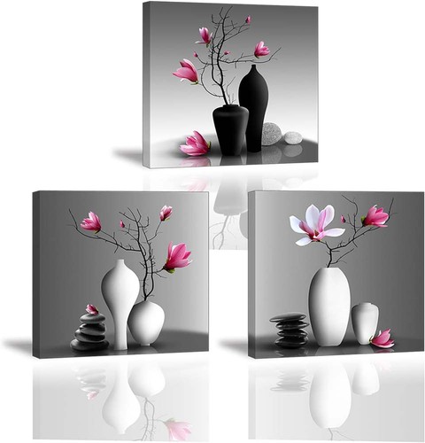 Wandbild 3er set orchidee - wandbild,
