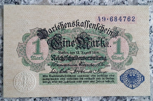 Deutsches reich reichsbanknote - deutsches,