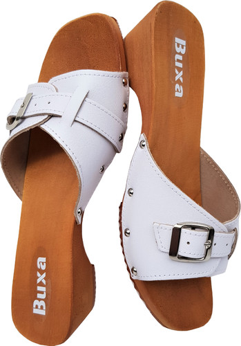 Holz clogs pantolette - holz, (e)