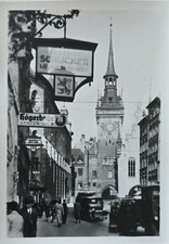 AK München Altes Rathaus Tal Hotel Schlicker Löwenbräu Högerbräu Spaten 1930