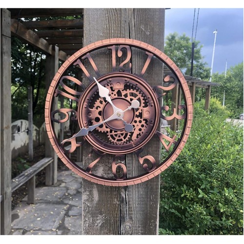 Outdoor wanduhr 30cm retro - outdoor,