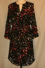 Damen 3/4-arm Kleid Minikleid