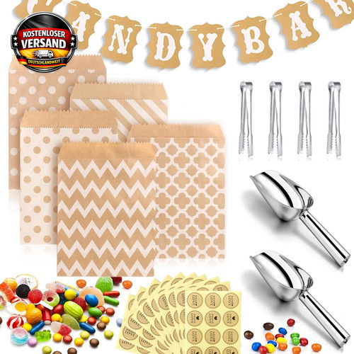 Candy bar zubehör - set, für