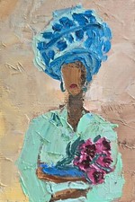 Woman with Flowers Oil