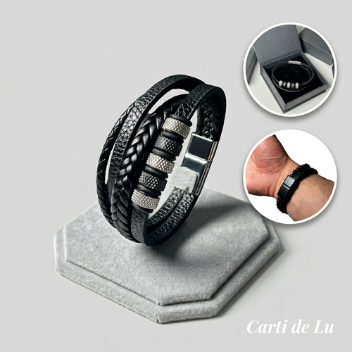 Herren armband schwarz - herren,