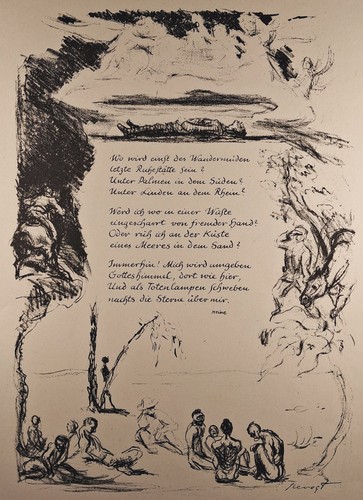 Original lithographie 1916 - original, lithographie.