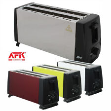 4 Scheiben Edelstahl Toaster 2 Langschlitz Röster 1300 Watt verschied. Farben Ne