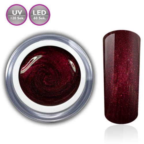 Farbgel rot tender - rot, glitzer