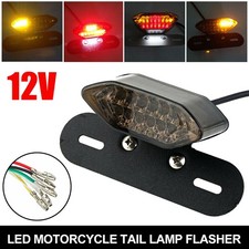 LED Motorrad Rücklicht Blinker Bremslicht E-geprüft Nummernschild Heckleuchte DE