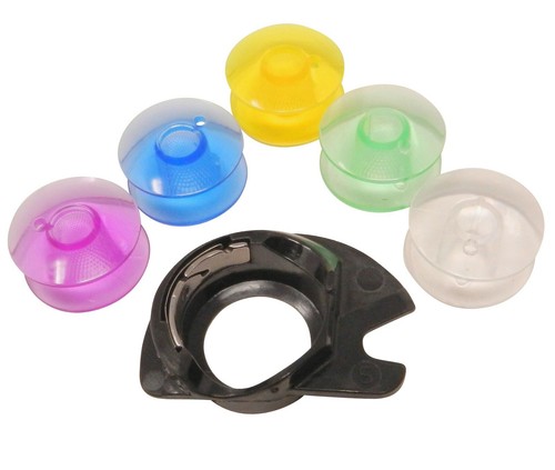 Spulenkapsel 5x bunte - 1x,