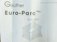 Geuther 2232+ Euro-Parc Laufgitter Laufstall Spielgitter 76x97x77,2cm Schaf HT7