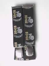 Boxer Leidenschaft Hosenträger mit aufgedrucktem Motorrad und Schlüsselanhänger