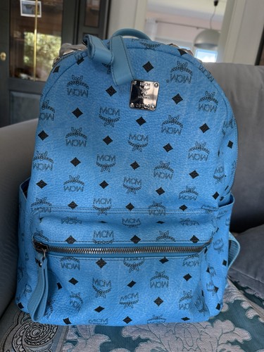 Mcm rucksack stark blau - blau, leder