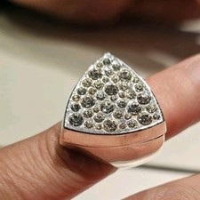 Ring, Damen, Gr. 55/55 = 17,6 cm, silberner Modeschmuck Isa Dora Giftring