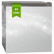 Bomann Kühlbox KB 7245, 45 Liter Kühlen + 4 Liter Frostfach, 2 Türfächer, inox