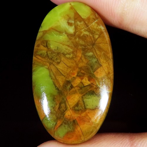 Natürliches grün opal ovale - grün,