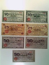 Notgeld Stadt Köln, je 2x 10