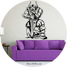 Wandtattoo Wikinger mit