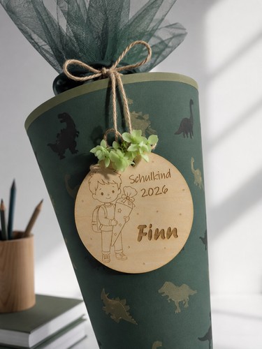 Holz anhänger schultüte - holz,