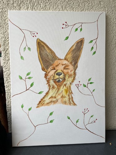 Acryl gemälde fuchs - acryl,