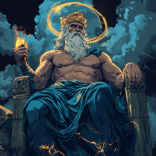 Wandtattoo Aufkleber Zeus Gott