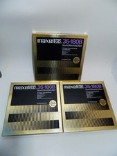 3 Stück MAXELL UD 35-180B For Mastering Use Tonbandspulen 26,5cm