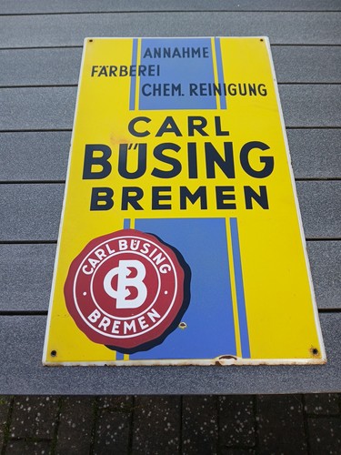 Altes reklameschild büsing - altes,