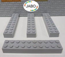 (E3/5) LEGO 4x 3006 Stein Baustein 2x10 neu hellgrau 8129 10143 10211 10212 6210