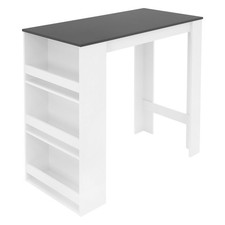 Bartisch weiß anthrazit mit - bartisch,