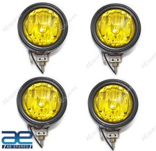 4 X Scheinwerfer gelbe Linse &