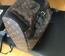 louis vuitton Rucksack Christopher  Macassar Canvas.