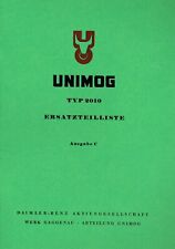 Unimog Ersatzteilliste Unimog 2010 -  204001001 (35001)