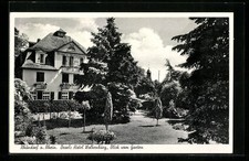 Ansichtskarte Rhöndorf / Rhein, Broels Hotel Wolkenburg, Blick vom Garten 1952 