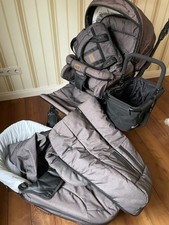 Emmaljunga Kinderwagen Duo S mit Edge DC Aufsatz mit viel Zubehör