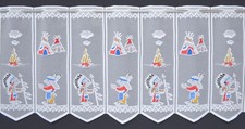 Indianer Scheibengardine Bistrogardine Kinderzimmergardine 11 Breiten Zelt Neu